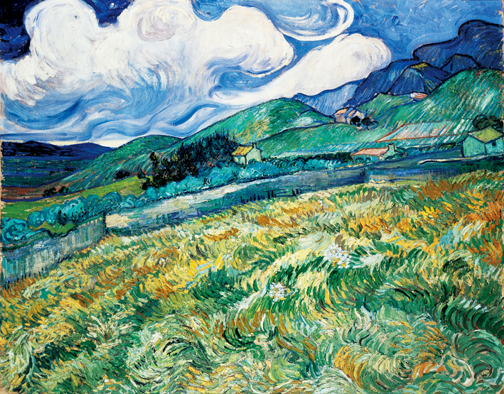  文森特·威廉·梵高  Vincent Willen Van Gogh —— 圣雷米的景色1889